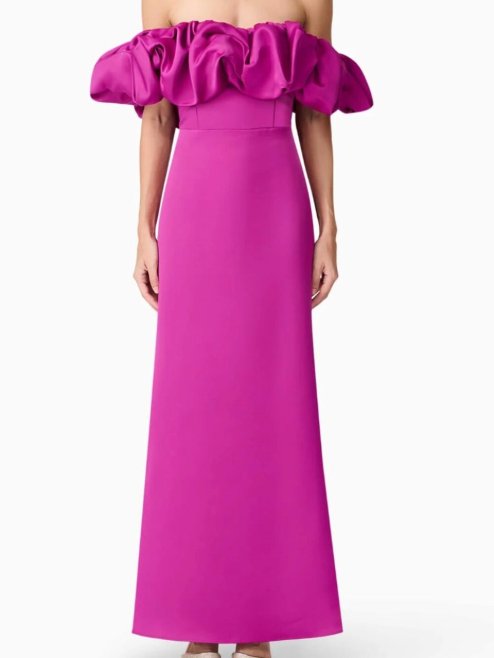 ELLIATT Sharon Off The Shoulder Midi Dress in Purple